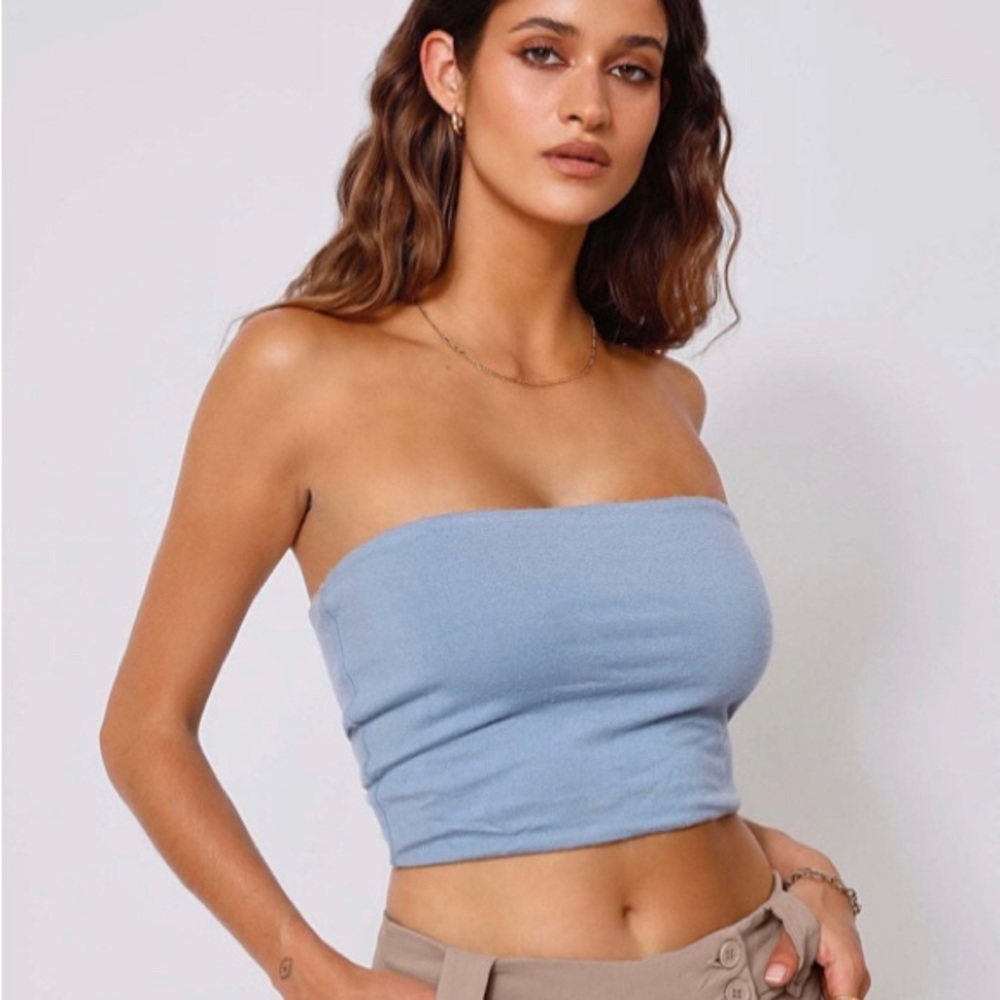 Tiger Mist blue tube top